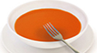 Eat soup with a fork