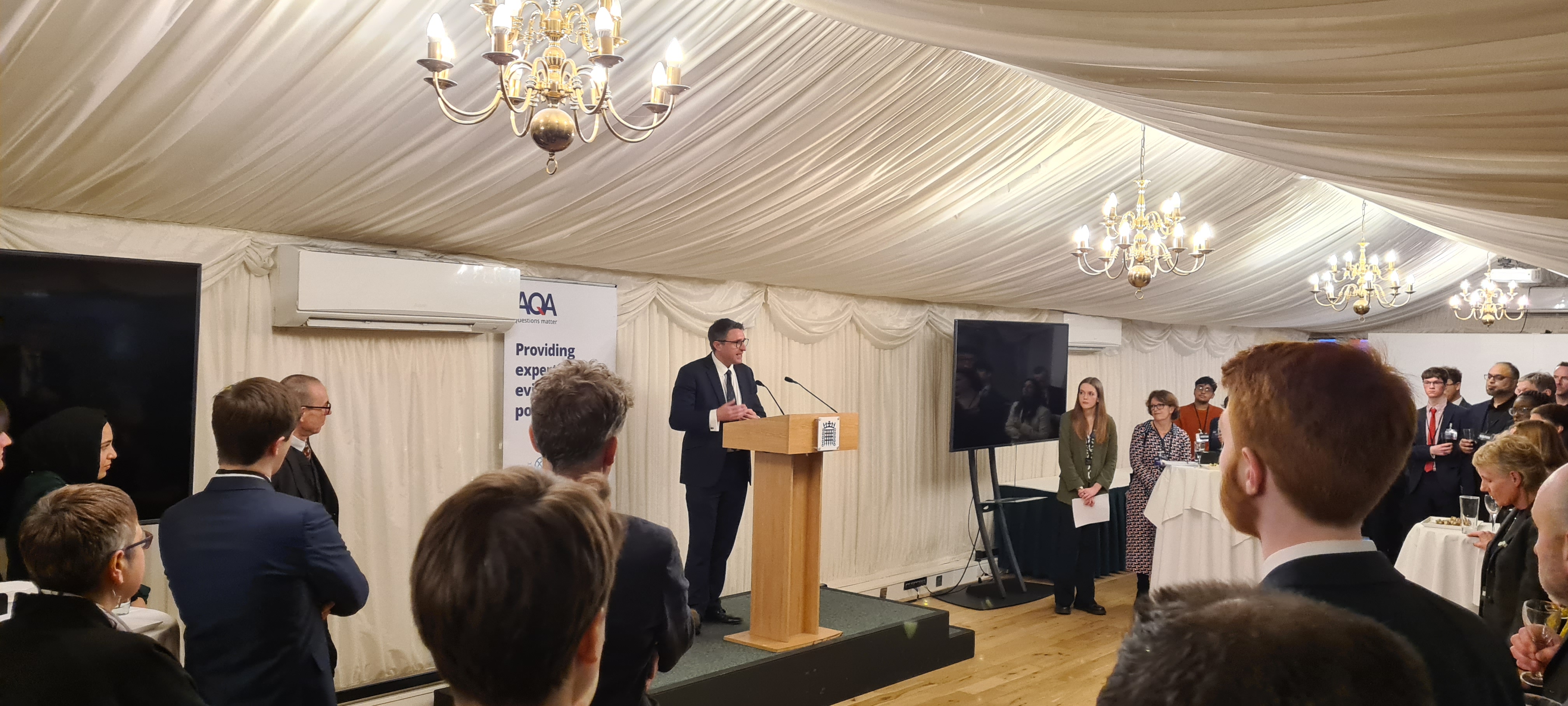 Event sponsor Ben Everitt MP addressing guests and opening the evening.