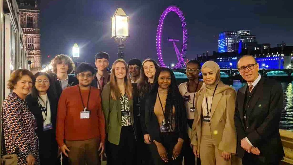 AQA Student Advisory Group members in London