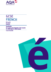 AQA | GCSE | French | Specification at a glance