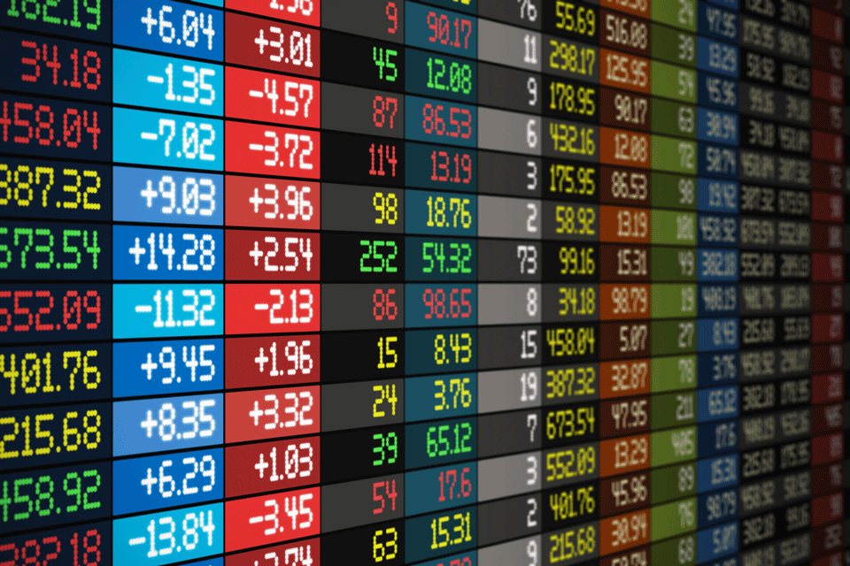Stock exchange prices image