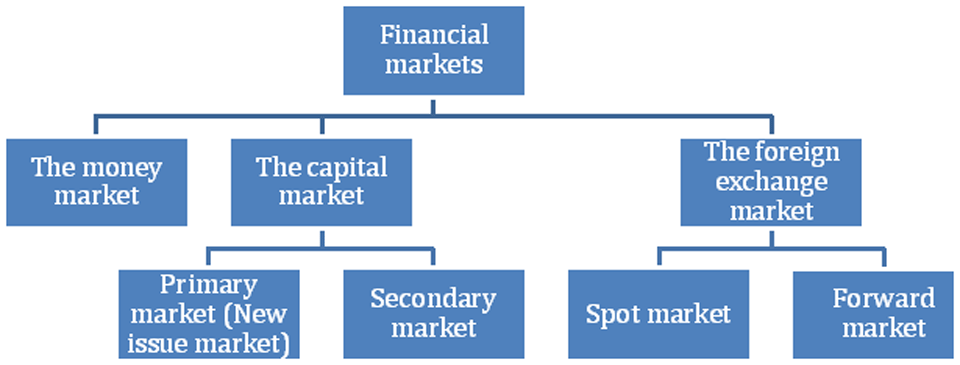 Financial markets graph