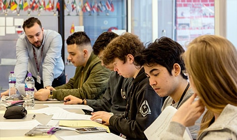 Students in the classroom